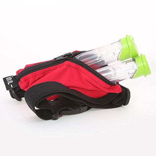 SPIbelt Kids Pocket Belt, Expandable Pocket, Adjustable Waist, No Bounce, No Logo Band, Black with Turquoise Zipper - Image 4
